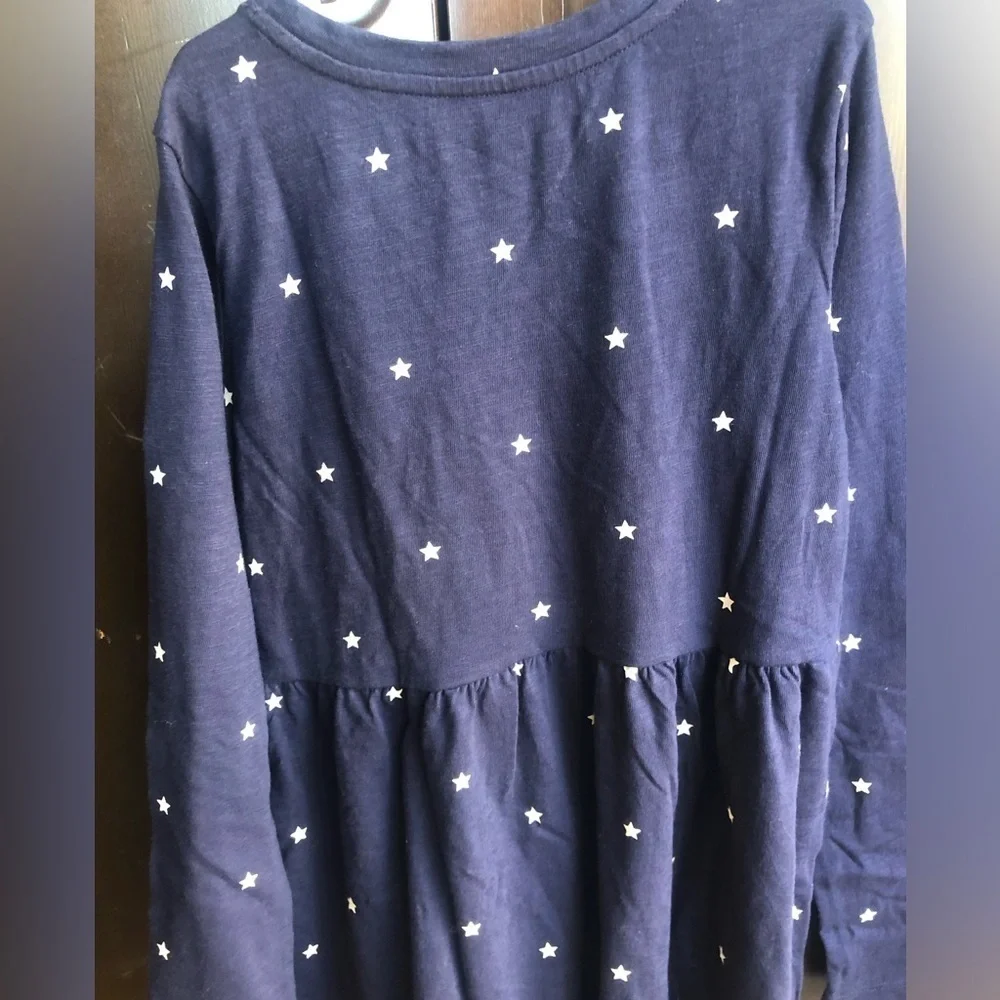 GAP Kids Skater Dress. Navy Blue Long Sleeve Dress